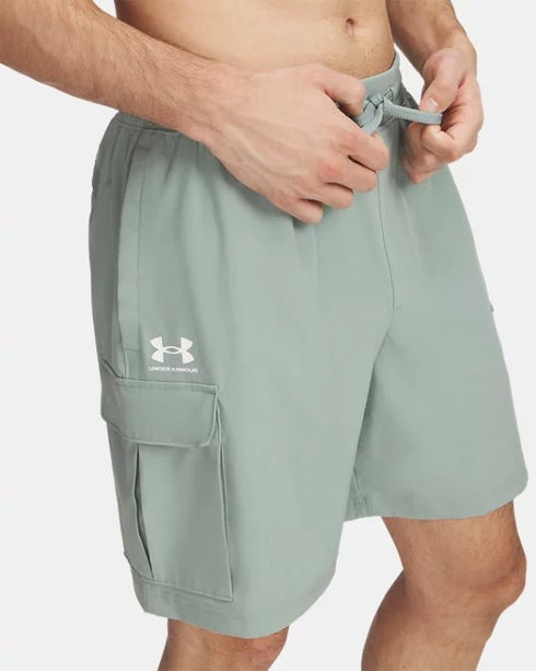 Under Armour cargo pants מכנס קצר שורט דגמח בצבע ירוק מנטה לגבר